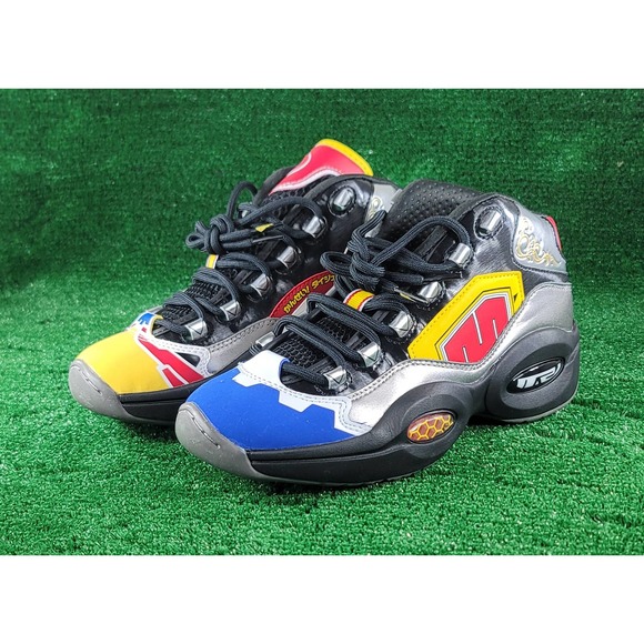 Reebok Power Rangers Question Mid Megazord GY0590 Basketball Sneakers sz 7 - Picture 3 of 10